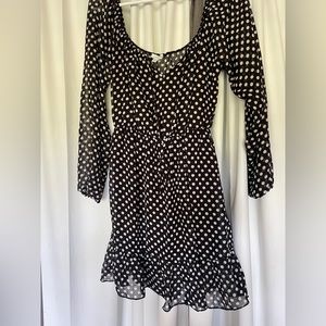 Polka Dot Tunic.Sheer with slip attached.